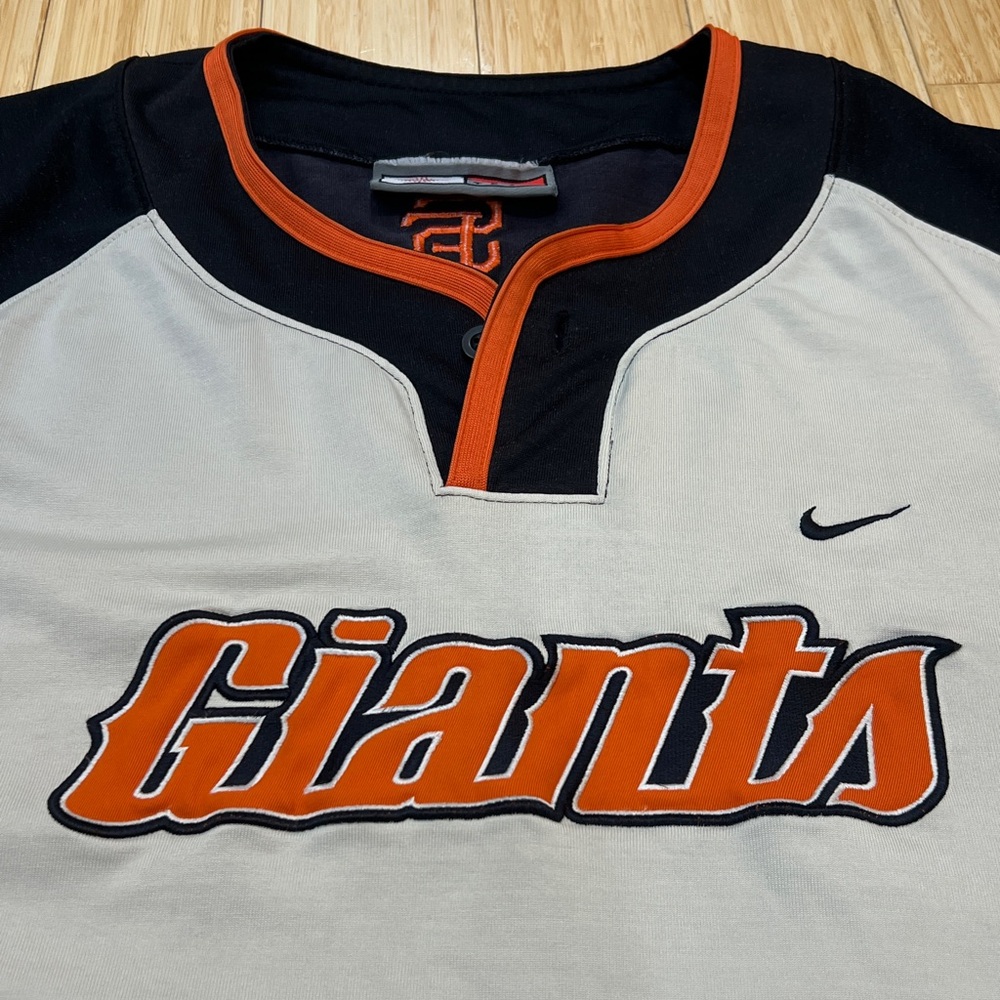 Vintage San Francisco Giants Team Nike Warm Up Baseball Jersey MLB Genuine Merch - Picture 5 of 14